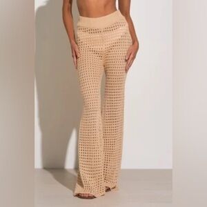 NEW Elan Crochet Pants Natural
